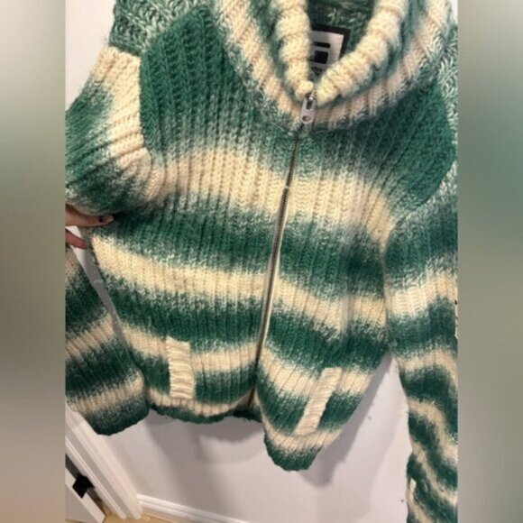 G STAR RAW- 100% WOOL - MENS ZIP UP SWEATER - Picture 6 of 14